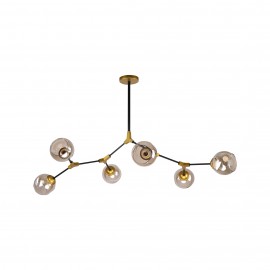 77-8106 KQ 51454/6 CONELLY BLACK, BRASS AND HONEY PENDANT Ζ3