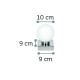 43420-1 InLight Επιτοίχιο φωτιστικό από χρώμιο μέταλλο και λευκή οπαλίνα (43420-1)