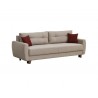 MM3053401 PERLA Τριθέσιος καναπές με κρεβάτι και αποθηκευτικό χώρο μπεζ