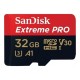 532775 SanDisk Extreme PRO microSDHC 32GB + SD Adapter 100MB/s V30 UHS-I U3 A1