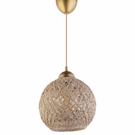 ΦΩΤΙΣΤΙΚΟ ΟΡΟΦΗΣ ΚΡΕΜΑΣΤΟ HM7352.04 ΑΠΟ ΣΧΟΙΝΙ ΜΠΕΖ Φ22x55Υ εκ.