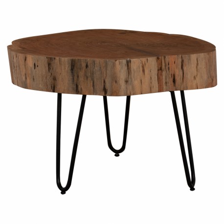 ΤΡΑΠΕΖΙ ΣΑΛΟΝΙΟΥ ΑΠΟ ΜΑΣΙΦ ΚΟΡΜΟ ΑΚΑΚΙΑΣ HM8779.11 60x60x40 εκ.