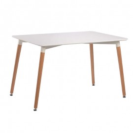 10-0001 RANDY OFF WHITE 120Χ80εκ. ΤΡΑΠΕΖΙ ΞYΛO/MDF