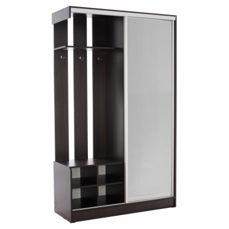 ΕΠΙΠΛΟ ΕΙΣΟΔΟΥ ΣΥΝΘΕΤΟ ΣΥΡΟΜΕΝΗ ΝΤΟΥΛΑΠΑ Κ ΚΑΘΡΕΦΤΗ WENGE HM2424.02 118X45X210Yεκ.