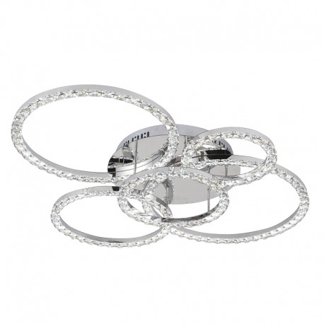 6038 InLight Πλαφονίερα οροφής από χρώμιο μέταλλο και κρύσταλλα (6038)