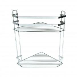 02-6457 ΕΤΑΖΕΡΑ ELEGANT ΑΝΟΞΕΙΔΩΤΗ ΓΩΝΙΑΚΗ 2 ΘΕΣΕΩΝ 31.7x20cm INOX