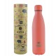 01-9861 ΘΕΡΜΟΣ TRAVEL FLASK SAVE THE AEGEAN 500ml CORAL PASTEL