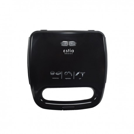 06-10027 ΤΟΣΤΙΕΡΑ BLACK PLUS 2 ΘΕΣΕΩΝ 750w ΜΑΥΡΗ
