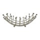 01-5665 ΦΡΟΥΤΙΕΡΑ ELEGANT NICKEL ΨΕΥΔΑΡΓΥΡΟΥ 30x13cm