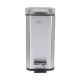02-5542 ΧΑΡΤΟΔΟΧΕΙΟ ΜΠΑΝΙΟΥ SOFT CLOSE SLIM 5lt ΜΑΤ ΙΝΟΞ