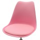 127-000025 Καρέκλα γραφείου εργασίας Gaston II pakoworld PP-PU ροζ