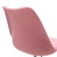 127-000025 Καρέκλα γραφείου εργασίας Gaston II pakoworld PP-PU ροζ