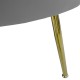 128-000005 Καναπές 2θέσιος Daimon pakoworld βελούδο γκρι 134x70x77εκ