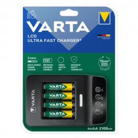 128604 VARTA 57685101441 LCD ULTRA FAST CHARGER + 4X56706