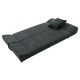 078-000016 Kαναπές-κρεβάτι Tiko pakoworld 3θέσιος με αποθηκευτικό χώρο ύφασμα ανθρακί