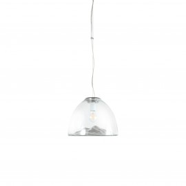 77-4375 875-30 STANLEY Φ30, SILVER-CLEAR GLASS PENDANT Z1