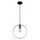 77-8174 KQ 9016-1P HOOP PENDANT BLACK & BRUSHED BRASS Γ4