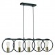 77-8176 KQ 9016-5 HOOP PENDANT BLACK & BRUSHED BRASS Γ4