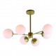 77-8177 KQ S0980-6 NERVO PENDANT GOLD WITH OPAL GLASSES Β2