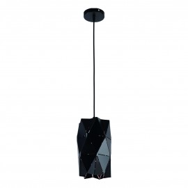 77-8189 KQ S0661-1A TANGRAM BLACK METAL PENDANT Γ4