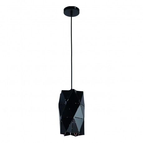 77-8189 KQ S0661-1A TANGRAM BLACK METAL PENDANT Γ4