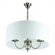 77-8193 KQ 9015-3A PARIL ANTIQUE BRASS PENDANT BEIGE SHADES Γ3