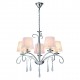 77-8196 KQ 9007-5 FLAREN NICKEL PENDANT CRYSTALS & WHITE SHADES 1Ζ2