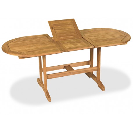 29506-MER-20-AC Ξύλινο Επεκτεινόμενο Τραπέζι Acacia Wood 150 + 50 = 200 x 90 x 72(h)cm