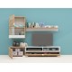 33-037 Σύνθετο Lucia oak votan/white gloss 175x39x39 DIOMMI 33-037