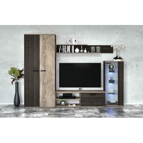 33-035 Σύνθετο Oslo norte oak/new cremona 260x53x190 DIOMMI 33-035