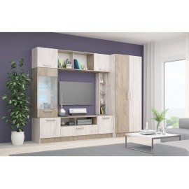 33-049 Σύνθετο Opal 2 blanco oak/norte oak 260x52x190 DIOMMI 33-049