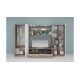 33-043 Σύνθετο Sicily colonial oak/white gloss 310x53x190 DIOMMI 33-043