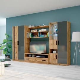 33-044 Σύνθετο Sicily oak votan/anthracite 310x53x190 DIOMMI 33-044