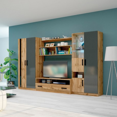 33-044 Σύνθετο Sicily oak votan/anthracite 310x53x190 DIOMMI 33-044