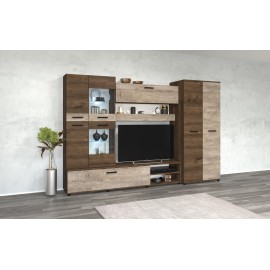 33-052 Σύνθετο Arizona maron oak/norte oak 280x50x185 DIOMMI 33-052