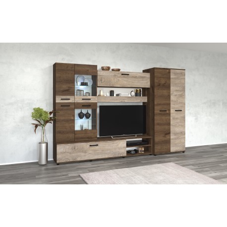 33-052 Σύνθετο Arizona maron oak/norte oak 280x50x185 DIOMMI 33-052