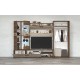 33-052 Σύνθετο Arizona maron oak/norte oak 280x50x185 DIOMMI 33-052