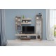 33-054 Σύνθετο Alania elegant oak/dark cappuccino 190x40x190 DIOMMI 33-054