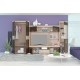 33-047 Σύνθετο Madeira oak sonoma/wenge 270x53x193 DIOMMI 33-047