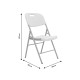 142-000012 Καρέκλα catering-συνεδρίου πτυσσόμενη Zora pakoworld λευκό