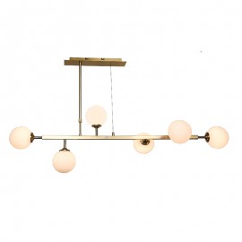 6192-GL InLight Κρεμαστό φωτιστικό από χρυσαφί μέταλλο και λευκή οπαλίνα (6192-GL)