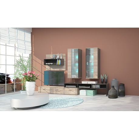 33-059 Σύνθετο Rimini 1 dub carbon/dub sonoma 290x45x200 DIOMMI 33-059