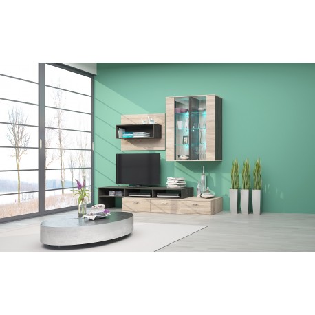 33-063 Σύνθετο Rimini 3 carbon oak/sonoma oak 174x45 DIOMMI 33-063