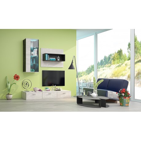 33-060 Σύνθετο Rimini 2 silk nero/silk light 174x45 DIOMMI 33-060