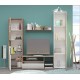 33-045 Σύνθετο Sara colonial oak/white gloss 185x42x180 DIOMMI 33-045