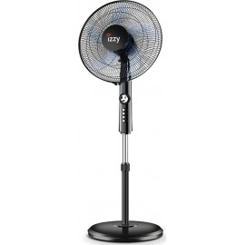 IZZY IZ-9005 ΑΝΕΜΙΣΤΗΡΑΣ ΟΡΘΟΣΤΑΤΗΣ ΜΑΥΡΟΣ 40CM 60W