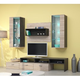 33-065 Σύνθετο Rimini 4 carbon oak/sonoma oak 174x45 DIOMMI 33-065