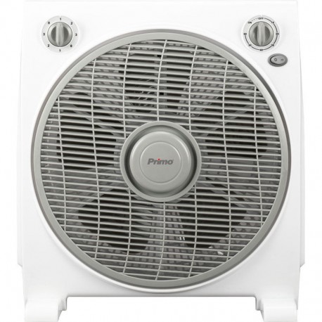 800452 Ανεμιστήρας Box Fan PRBF-80452 Primo 12-- 30εκ. Λευκός-Γκρι