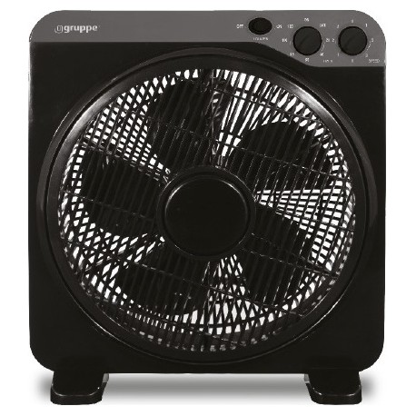 GRUPPE KYT-12DII ΑΝΕΜΙΣΤΗΡΑΣ BOX FAN ΔΑΠΕΔΟΥ ΜΑΥΡΟΣ  30CM 60W