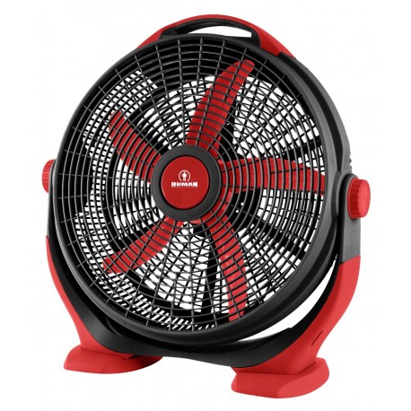 HUMAN KYT-50E ΑΝΕΜΙΣΤΗΡΑΣ ΔΑΠΕΔΟΥ BOX FAN ΜΑΥΡΟ/ΚΟΚΚΙΝΟ 50CM 85W